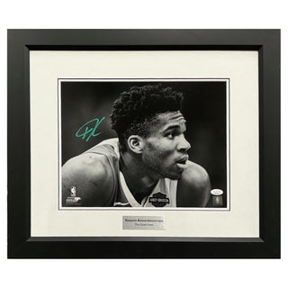 Giannis Antetokounmpo Bucks Signed 11" x 14" Photo - JSA Authenticated