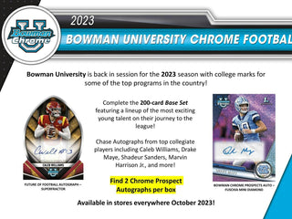 2023 Bowman University Chrome Football Breakers Delight Box