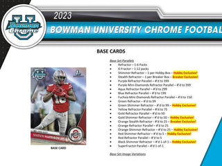 2023 Bowman University Chrome Football Breakers Delight Box