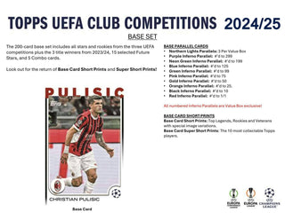 2024/25 Topps UEFA Club Competitions Soccer Value Box