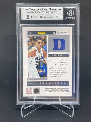 2022-23 Chronicles Luminance Draft Picks Red Jayson Tatum 013/149 BGS 9 Mint