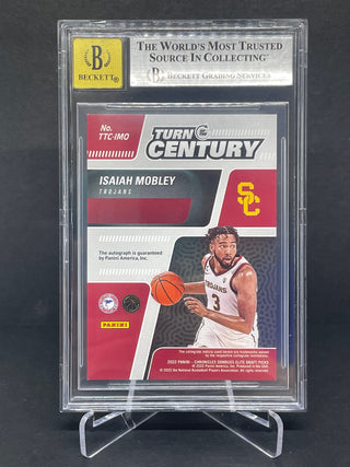 2022-23 Chronicles Draft Picks Turn Of The Century Red Auto Isaiah Mobley 11/99 BGS 8.5 NM-MT+