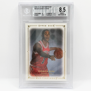 2009-10 Upper Deck Masterpieces Derrick Rose BGS NM-MT+ 8.5