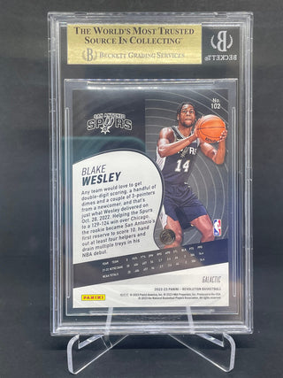 2022-23 Panini Revolution Galactic Blake Wesley Rookie BGS 9.5 Gem Mint