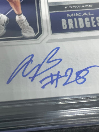 2018-19 Contenders Draft Picks College Ticket Signature Variations A Mikal Bridges Rookie Auto BGS 9 Mint