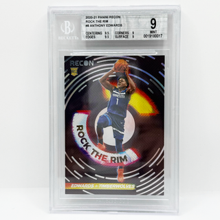 2020-21 Panini Recon Rock The Rim Anthony Edwards Rookie BGS Mint 9