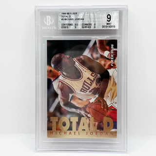 1995-96 Fleer Total D Michael Jordan BGS Mint 9