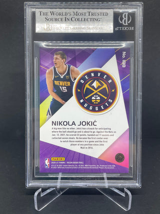 2020-21 Panini Recon Holo Blue Nikola Jokic 30/99 BGS 9 Mint