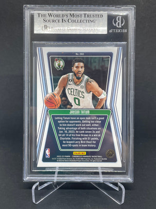 2022-23 Panini Chronicles Orange Marquee Jayson Tatum 39/75 BGS 9 Mint