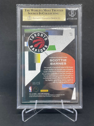 2021-22 Court Kings Maestros Sapphire Scottie Barnes 09/25 BGS 9.5 Gem Mint