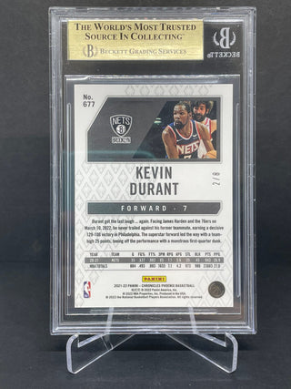 2021-22 Panini Chronicles Phoenix Lucky Envelopes Kevin Durant 2/8 BGS 9.5 Gem Mint