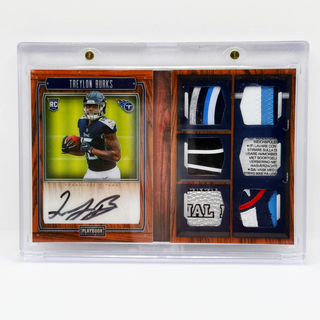 2022 Panini Playbook Treylon Burks Rookie Signature Locker Booklet 05/25