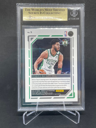 2021-22 Donruss Elite Primary Colors Blue Jayson Tatum 66/99 BGS 9.5 Gem Mint