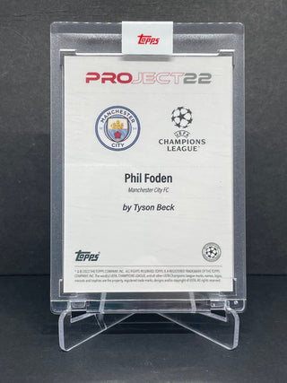 Topps Project 22 Phil Foden Manchester City (Designed by Tyson Beck)