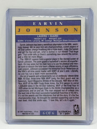 1991 Fleer Pro-Visions Magic Johnson 6 Of 6