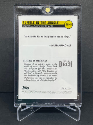 Topps Muhammad Ali X Tyson Beck Rumble In The Jungle - No. TB-9