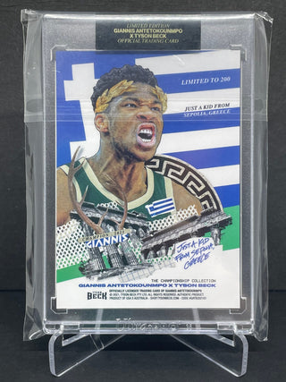 2021 Giannis Antetokounmpo x Tyson Beck Championship Collection Limited Edition /200