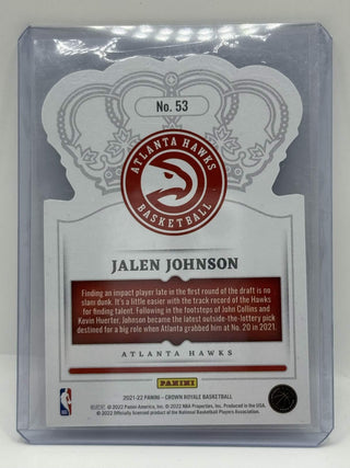 2021-22 Panini Crown Royale Jalen Johnson RC - No. 53