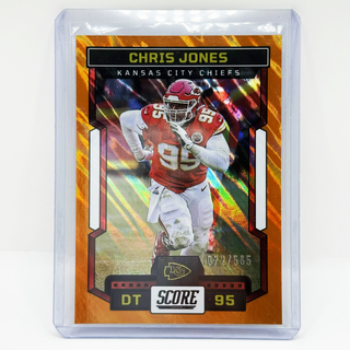 2023 Panini Score Football Chris Jones Orange 072/565