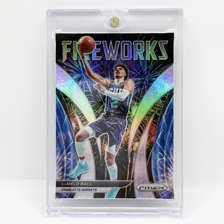 2021-22 Panini Prizm Fireworks LaMelo Ball - No. 12