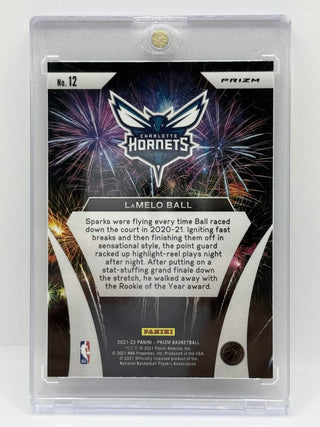 2021-22 Panini Prizm Fireworks LaMelo Ball - No. 12