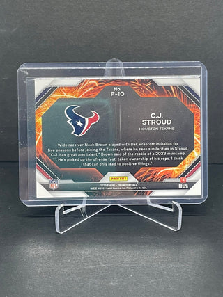 2023 Panini Prizm Fireworks C.J. Stroud Houston Texans - No. F-10