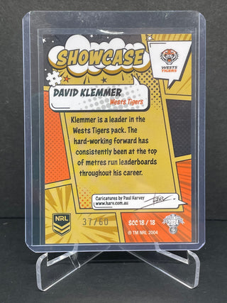 2024 NRL Traders David Klemmer Showcase Case Card 37/60