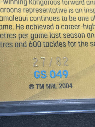 2024 NRL Traders Gold Special Tino Fa'asuamaleaui Gold Coast Titans 27/82