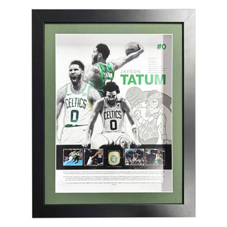 Jayson Tatum Boston Celtics Framed Replica 2024 Championship Ring Display