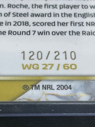 2024 NRL Traders Womens Gold Georgia Roche 120/210 - WG 27/60