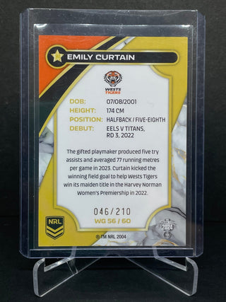 2024 NRL Traders Womens Gold Emily Curtain 046/210 - WG 56/60