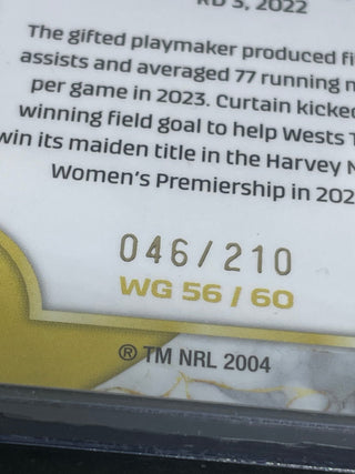 2024 NRL Traders Womens Gold Emily Curtain 046/210 - WG 56/60