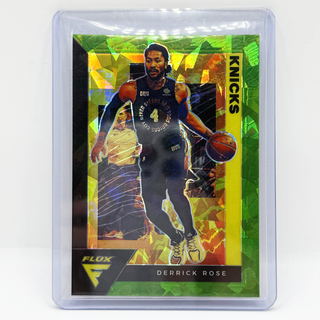 2020-21 Panini Flux Derrick Rose Green Cracked Ice - No. 119