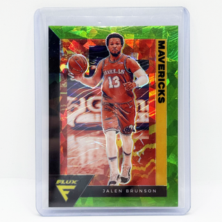 2020-21 Panini Flux Jalen Brunson Green Cracked Ice - No. 39