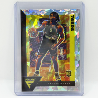 2020-21 Panini Flux Tyrese Maxey Cracked Ice RC - No. 208
