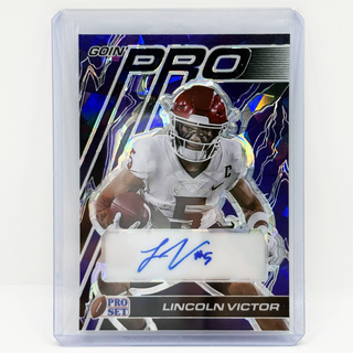 2024 Leaf Pro Set Metal Lincoln Victor Goin Pro Crystal Purple Auto 3/6