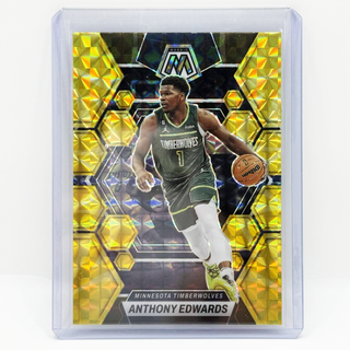 2022-23 Panini Mosaic Anthony Edwards Yellow Mosaic Prizm - No. 20