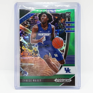 2020 Panini Prizm Draft Picks Tyrese Maxey Green Prizm RC - No. 54