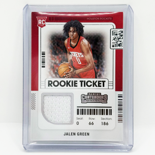 2021-22 Panini Contenders Rookie Ticket Jalen Green Rookie Swatch #RTS-JGR
