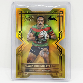 Select 2026 NRL League Heroes Colours Diecut Gold Keaon Koloamatangi #214/250 - CDG163