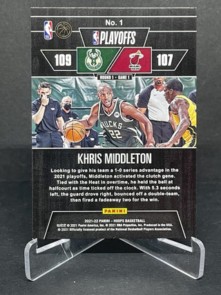 2021-22 Panini Hoops Road To The Finals Khris Middleton 1075/2021