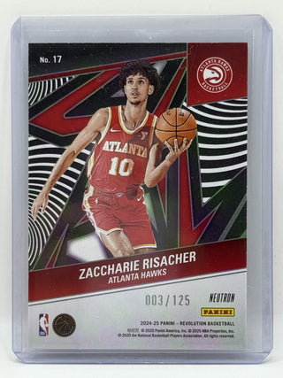 2024-25 Panini Revolution Neutron Rookie Revolution Zaccharie Risacher 003/125