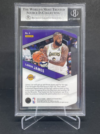 2022-23 Donruss Elite Spellbound Orange Die-Cut LeBron James BGS 9 Mint - No. 4