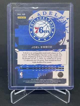 2021-22 Panini Court Kings Joel Embiid Philadelphia 76ers 96/99