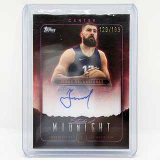 2024 Topps Midnight Jonas Valanciunas Stroke Of Midnight Auto 129/199