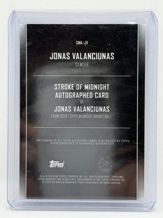 2024 Topps Midnight Jonas Valanciunas Stroke Of Midnight Auto 129/199