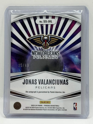 2023-24 Panini Phoenix Stellar Jonas Valanciunas Scope Auto 25/49