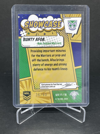 2024 NRL Traders Bunty Afoa Showcase Case Card 36/60