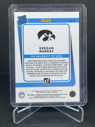 2022 Donruss Rated Rookies Draft Picks Keegan Murray 087/149