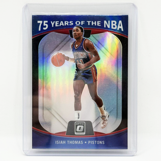 2021-22 Panini Donruss Optic 75 Years Of The NBA Prizm Isiah Thomas - No. 41